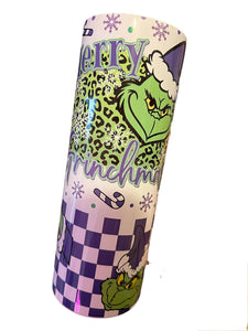 Purple design green guy 20oz