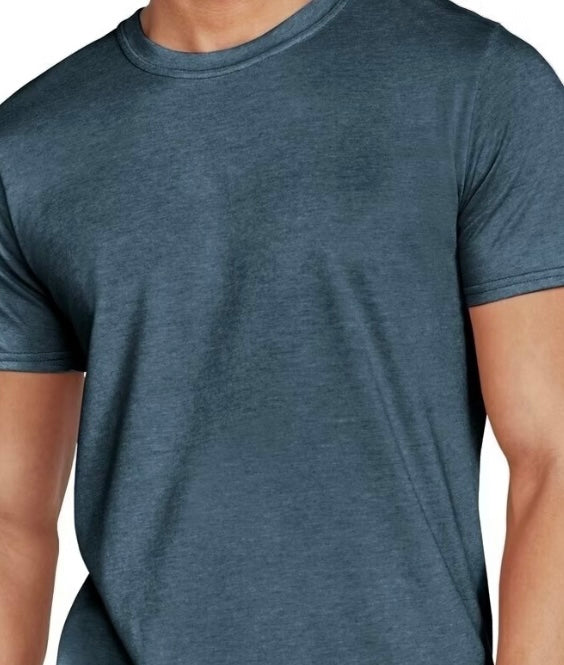 Heather navy short sleeve unisex tshirt