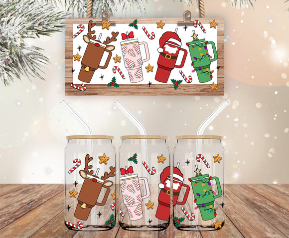 Christmas tumblers  (must also add a cup)