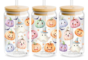 Cute pumpkin faces (must also add a cup)