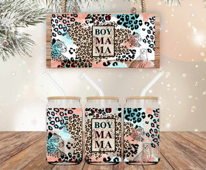 Boy mama leopard (must also add a cup)