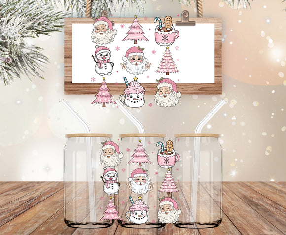 Pink Santa’s decal  (must also add a cup)