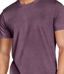 Heather maroon short sleeve unisex tshirt