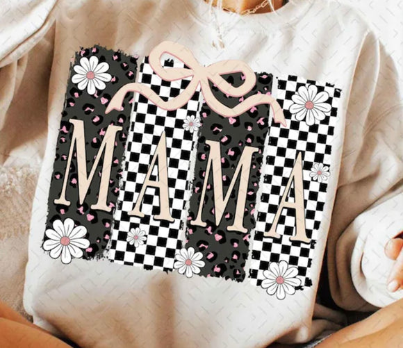 Checkered mama print for sale