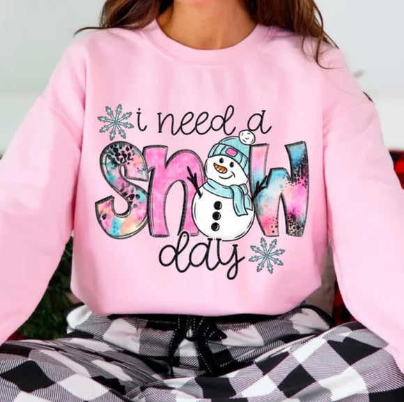 Snow day (must also add a shirt)