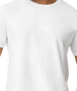 White shirt sleeve unisex tshirt