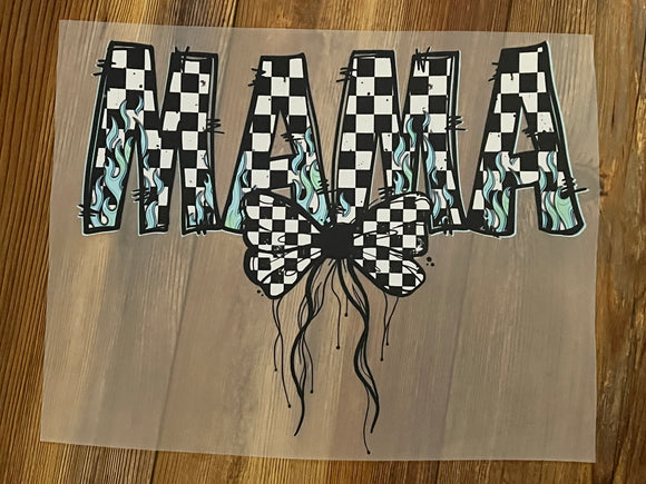 Mama blue flames (must also add a shirt)