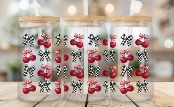 Cherries and bows (must also add a cup)