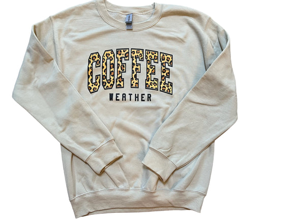 Coffee sweatshirt tan