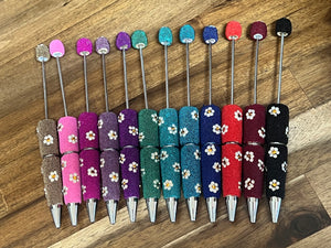Beadable flower pens