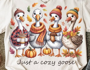 Just a cozy goose (must also add a shirt)