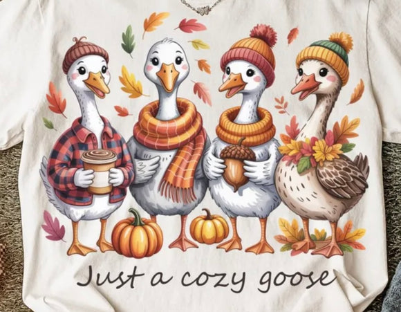 Just a cozy goose (must also add a shirt)