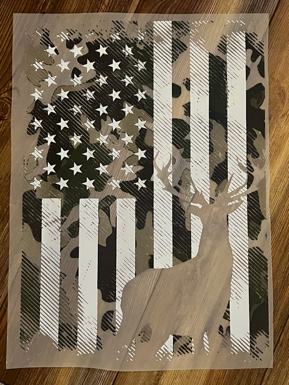 Flag and buck (must also add a shirt)