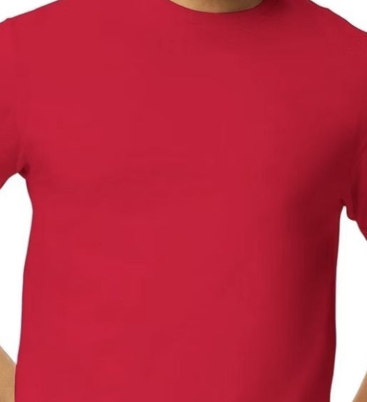 Red short sleeve unisex tshirt