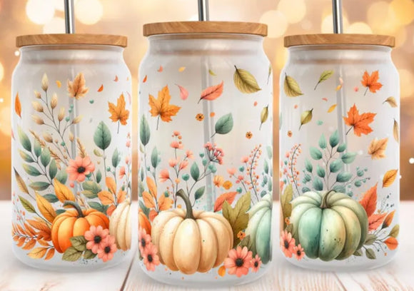 Leaves and pumpkins (must also add a cup)