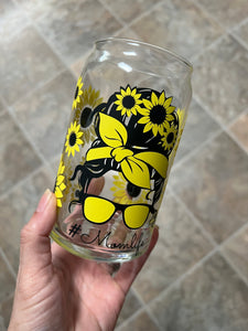 Mom life Sunflower Libbey