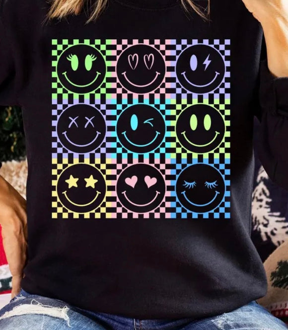 Retro smiley print for sale