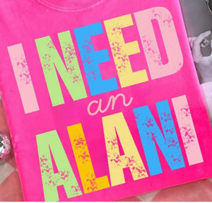 I need an alani (must also add a shirt)