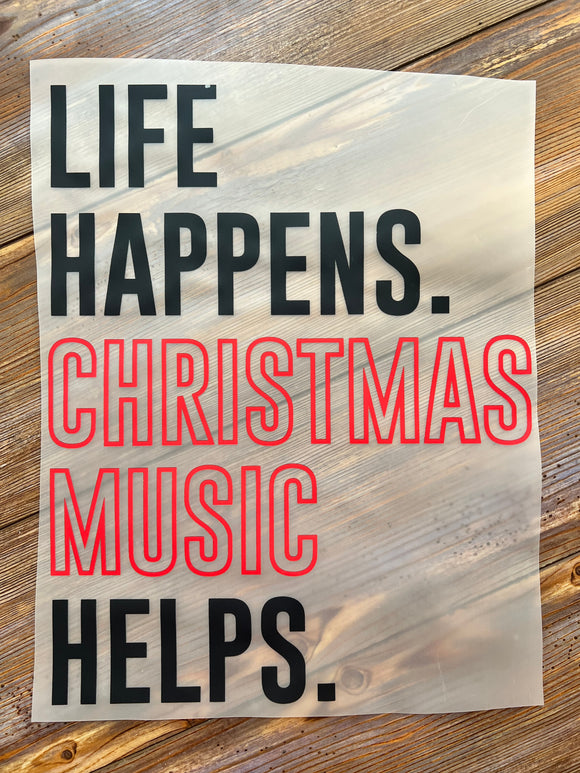 Christmas music (must also add a shirt)