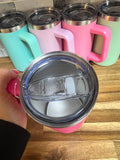 20oz insulated stainless steel travel mug with travel lid for hot or cold drinks