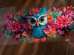 Colorful owl (must also add a cup)