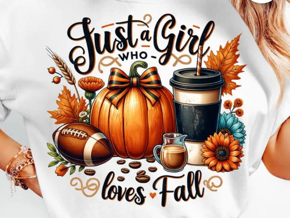 Just a girl who loves fall (must also add a shirt)