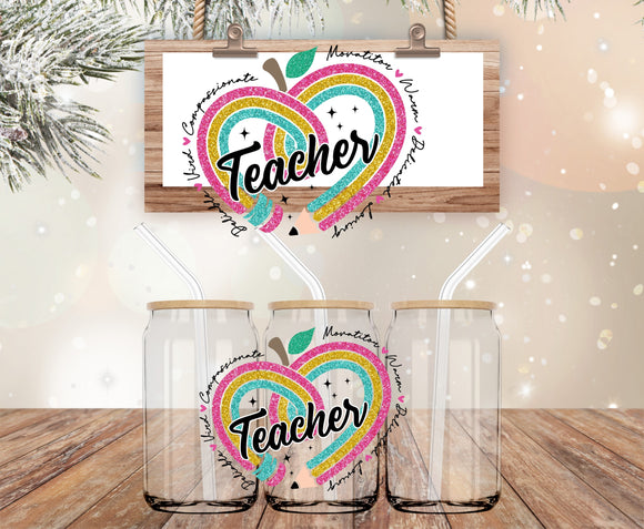 Teacher decal (must also add a cup)