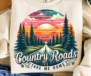 Country roads (must also add a shirt)