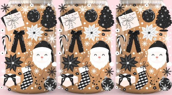 Black and white christmas wrap for sale