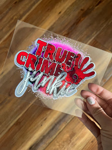 True crime decal (must also add a cup)