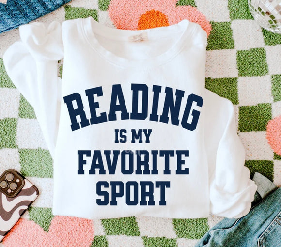 Reading my favorite sport (must also add a shirt)