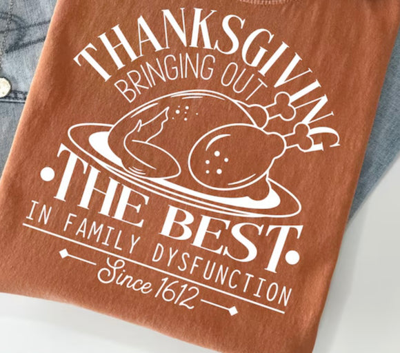 Family dysfunction (must also add a shirt)