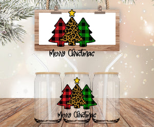 Christmas trees decal  (must also add a cup)