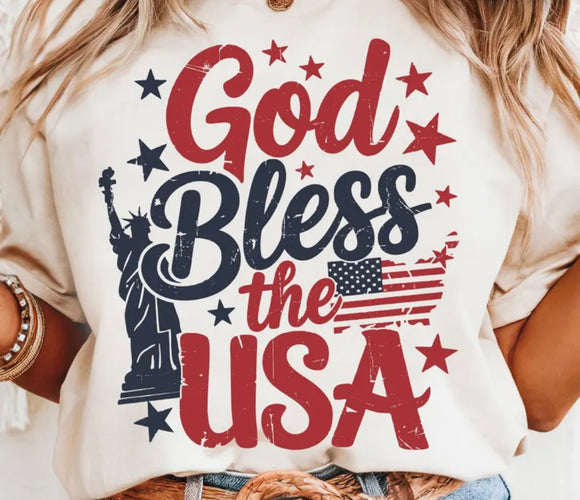 God bless the USA print for sale