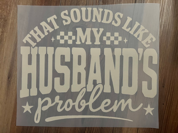 My husbands problem print for sale