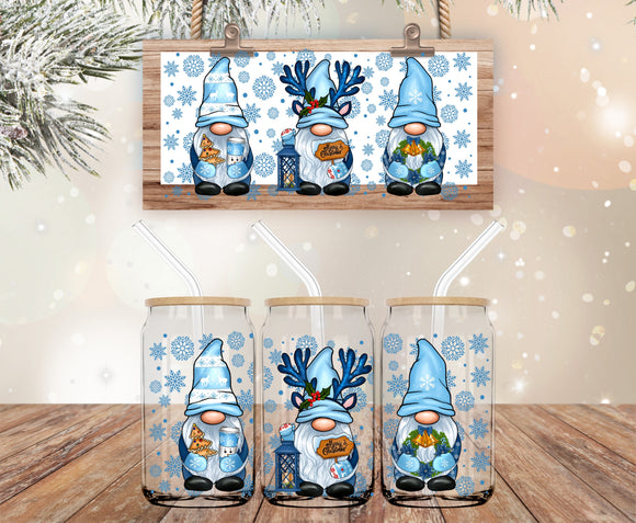 Blue winter gnomes  (must also add a cup)