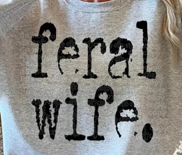 Feral wife print for sale