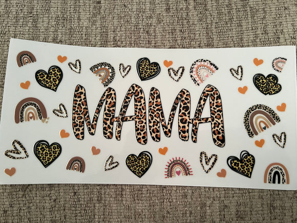 Leopard print mama (must also add a cup)