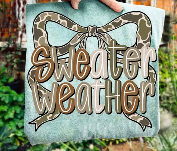 Camo sweater weather print for sale