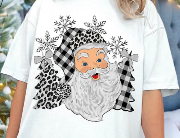 Black and white Santa (must also add a shirt)