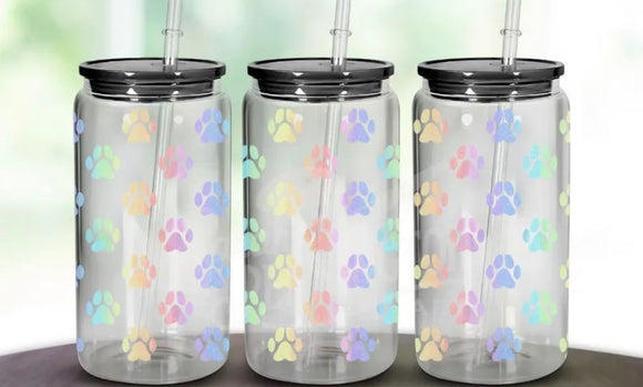 Pastel paw prints wrap for sale