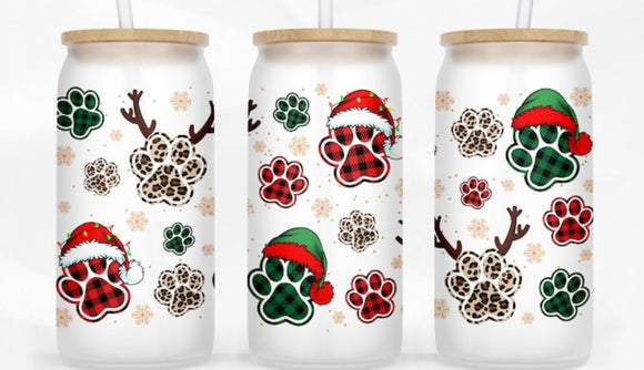 Christmas paw prints wrap for sale