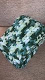 Assorted shades of green 35x50 blanket