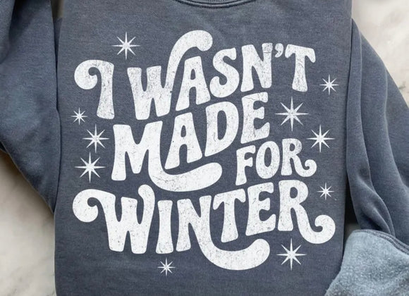 Wasn’t made for winter (must also add a shirt)