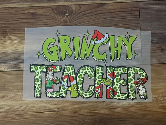 Grinchy teacher print for sale
