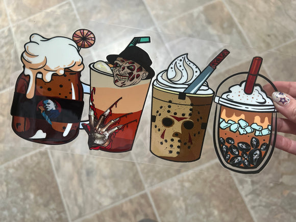 Scary movie coffee cups  (must also add cup)