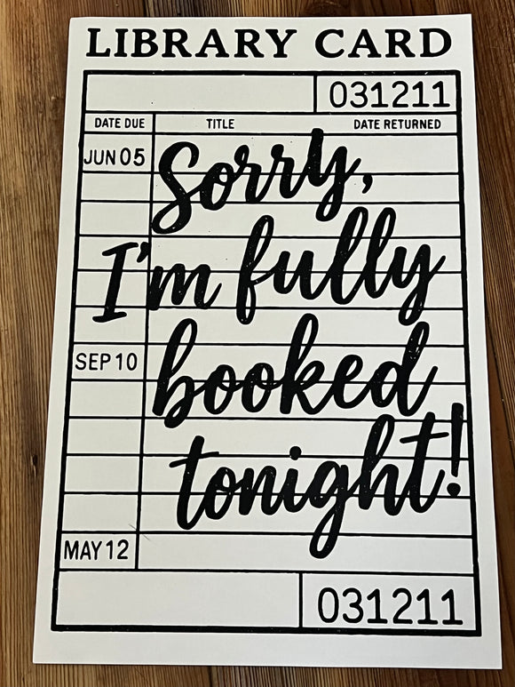 Fully booked (must also add a shirt)
