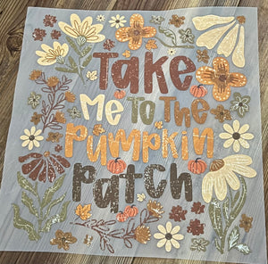 Pumpkin patch print for sale