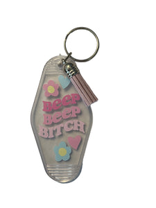 Beep beep keychain