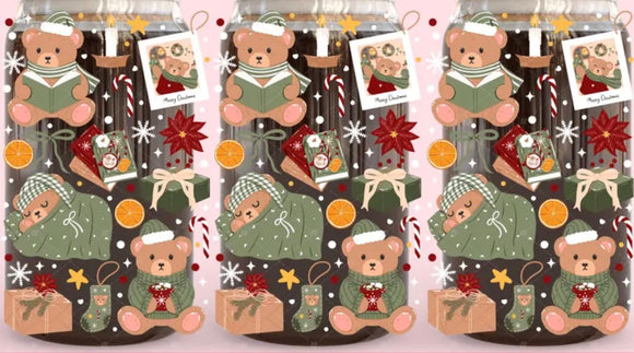 Teddy bear christmas (must also add a cup)